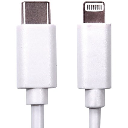 5 Star USB-C to Lightning Cable MFI Certified 2m White