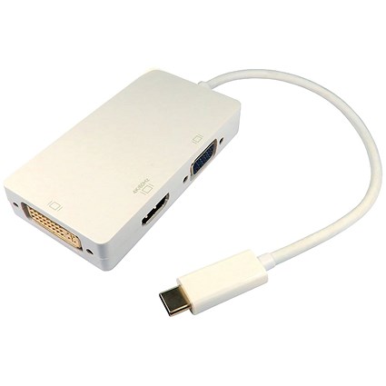 5 Star USB-C 3.0 to HDMI DVI and VGA Adapter