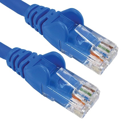 5 Star Network 6 Lsoh Moulded Patch Lead 0.5m Blue FS711330