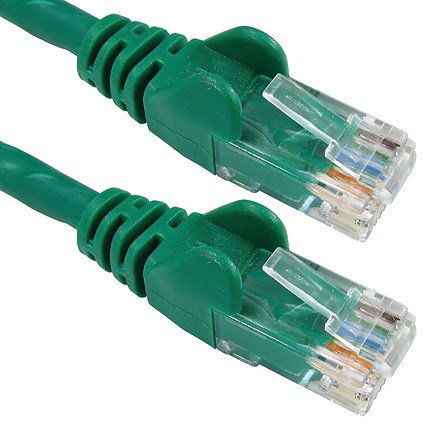 5 Star Network 6 Lsoh Moulded Patch Lead 0.5m Green FS711336