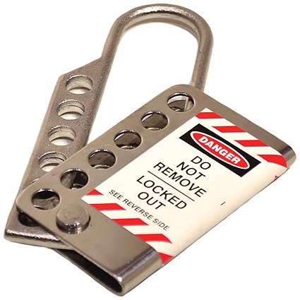 5 Star Stainless Steel Nickel Plated Lockout Hasp 25mm FS712569