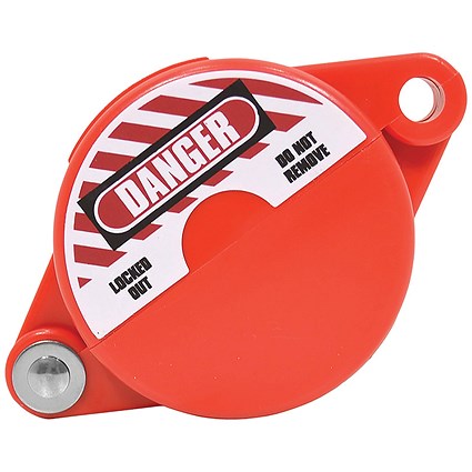 5 Star Gate Valve Lockout 25-63.5mm Red FS712593