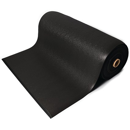 5 Star Anti-Fatigue Textured Top Mat, 900mm x 18.3m, Black