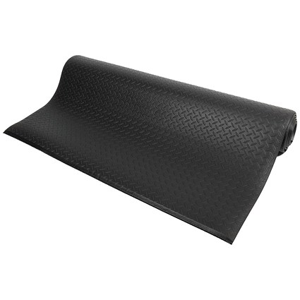 5 Star Anti-Fatigue Diamond Mat, 900 x 1000mm, Black