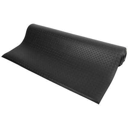 5 Star Anti-Fatigue Diamond Mat, 1200mm x 18.3m, Black