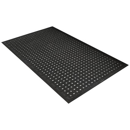 5 Star Anti-Slip Rubber Mat, 920mm x 2.9m, Black Nitrile