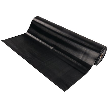 5 Star Ribbed Runner Mat, 1.2m x 5m x 3mm, Black