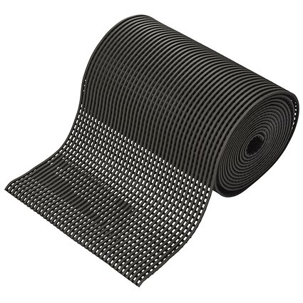 5 Star PVC Anti-Slip Floor Mat, 1 x 10m, Black