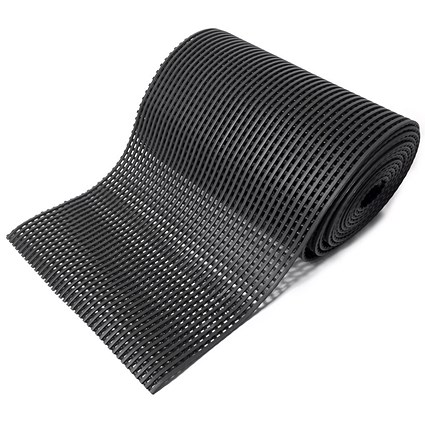 5 Star PVC Anti-Slip Floor Mat, 1.2 x 1m, Black