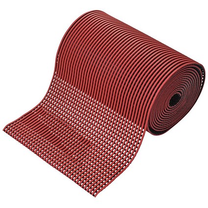 5 Star PVC Anti-Slip Floor Mat, 590mm x 10m, Red