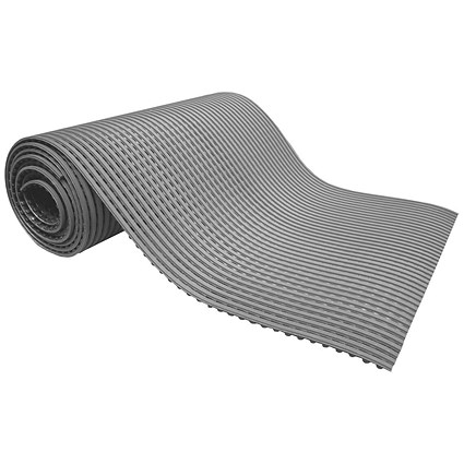 5 Star PVC Anti-Slip Floor Mat, 1 x 1m, Grey