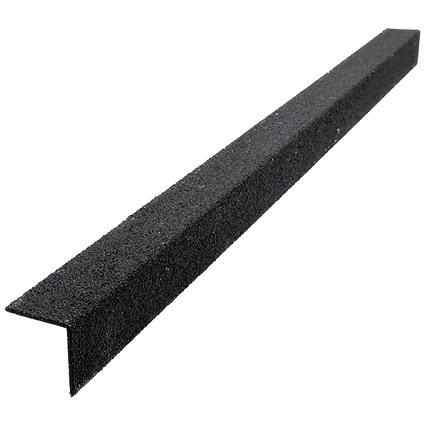 5 Star Anti-Slip Stair Nosing, 2m x 55mm x 55mm, Black