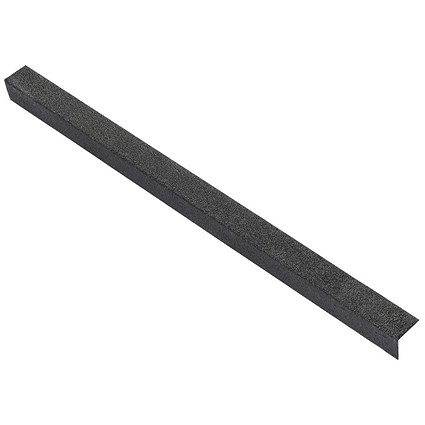 5 Star Anti-Slip Stair Nosing, 0.75m x 55mm x 55mm, Black