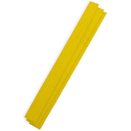 5 Star Anti-Slip Decking Strip 1.2m x 90x3mm, Yellow, Pack of 3