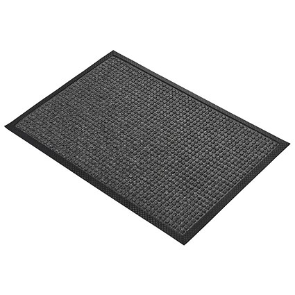 5 Star Super Dry Entrance Door Mat, 600mm x 900mm, Black