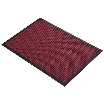 5 Star Super Dry Entrance Door Mat, 600mm x 900mm, Red