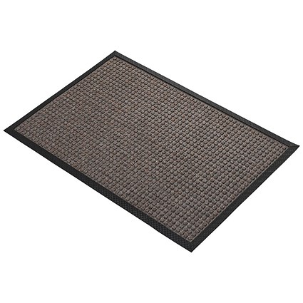 5 Star Super Dry Entrance Door Mat, 600mm x 900mm, Brown