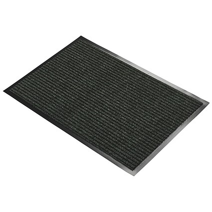 5 Star Heavy Duty Ribbed Door Mat, 600 x 900mm, Green