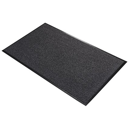 5 Star Indoor High Traffic Entrance Mat, 900 x 1500mm, Black/Grey