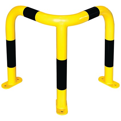 Med Duty Corner Protection Guard Indoor 600x500x500 Ylw/Blk FS780874