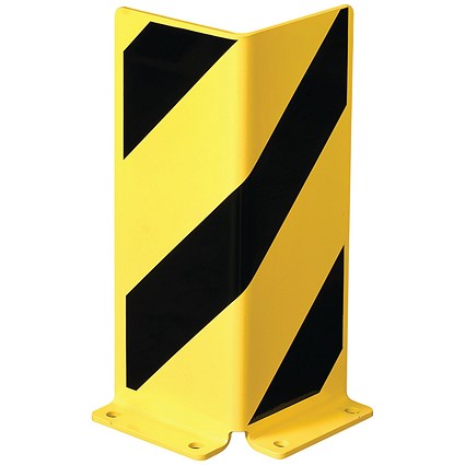 Heavy Duty Pallet Rack Protector Right Prof 400x5 Ylw/Blk FS784698