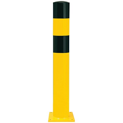 Black Bull Heavy Duty Bollard Type L 1200mm Ylw/Blk