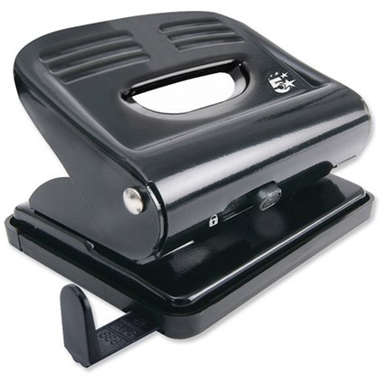 5 Star 2-Hole Punch, Black, Punch capacity: 20 Sheets 5 Star 2-Hole Punch, Black, Punch capacity: 20 Sheets