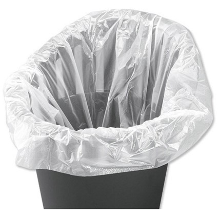 5 Star Swing Bin Liners, Medium Duty, 40 Litre, 310x505x710mm, White, Pack of 1000 5 Star Swing Bin Liners, Medium Duty, 40 Litre, 310x505x710mm, White, Pack of 1000