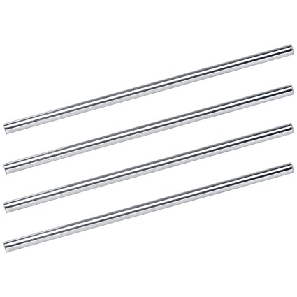 5 Star Letter Tray Risers, 152mm Clearance, Chrome Plated, Pack of 4