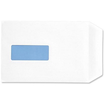 5 Star Eco C5 Pocket Envelopes, Window, White, Press Seal, 90gsm, Pack of 500 5 Star Eco C5 Pocket Envelopes, Window, White, Press Seal, 90gsm, Pack of 500