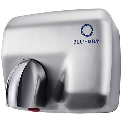 Bluedry Blue Storm Hand Dryer, Brushed Stainless Steel Bluedry Blue Storm Hand Dryer, Brushed Stainless Steel
