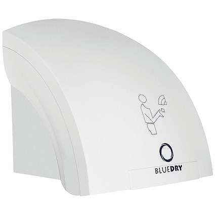 Bluedry Junior Hand Dryer, White Bluedry Junior Hand Dryer, White