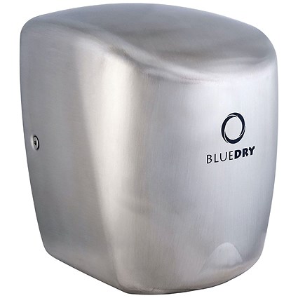 Bluedry Mini Jet Hand Dryer, Brushed Stainless Steel Bluedry Mini Jet Hand Dryer, Brushed Stainless Steel