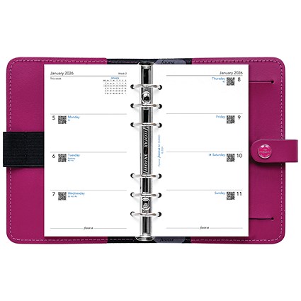 Filofax Personal Diary Refill, Week To View, 2026