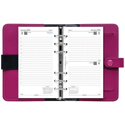 Filofax Personal Appointment Diary Refill, Day Per Page, 2026