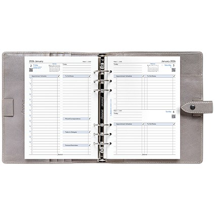Filofax A5 Business Appointment Diary Refill, Day Per Page, 2026