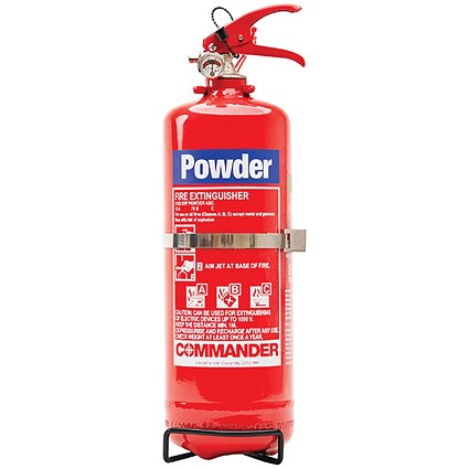 Commander Fire Extinguisher ABC Dry Powder 2kg