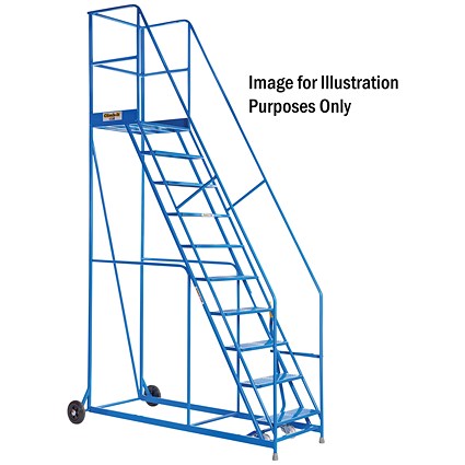 Climb-It Warehouse Safety Steps, 6 Tread, Blue Climb-It Warehouse Safety Steps, 6 Tread, Blue
