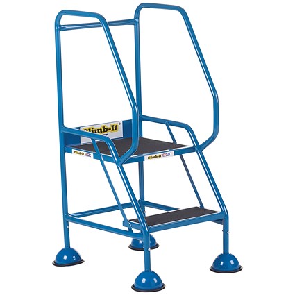 Climb-It Domed Feet Anti Slip Step, 2 Tread, Blue Climb-It Domed Feet Anti Slip Step, 2 Tread, Blue