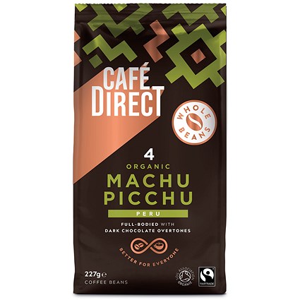 Cafe Direct Machu Picchu Whole Coffee Beans, 227g