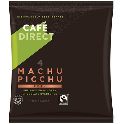 Cafe Direct Machu Picchu Ground Coffee Sachets, Pack of 45