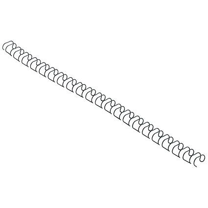 GBC Binding Wire Elements, 21 Loop, 6mm, Black, Pack of 100
