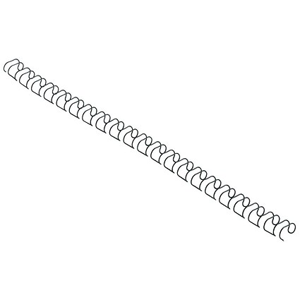 GBC Binding Wire Elements, 21 Loop, 8mm, Black, Pack of 100