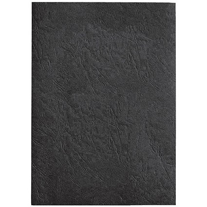 GBC Antelope Binding Covers, 250gsm, A4, Leathergrain, Black, Pack of 100