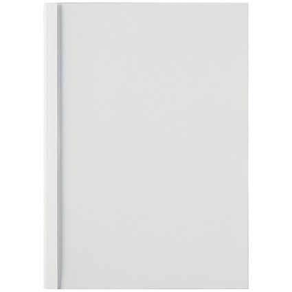 GBC Thermal Binding Covers, 1.5mm, Front: Clear, Back: Gloss White, A4, Pack of 100