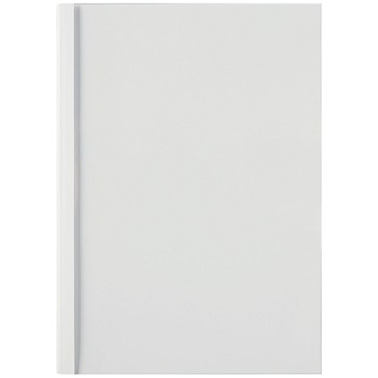 GBC Thermal Binding Covers, 1.5mm, Front: Clear, Back: Gloss White, A4, Pack of 100