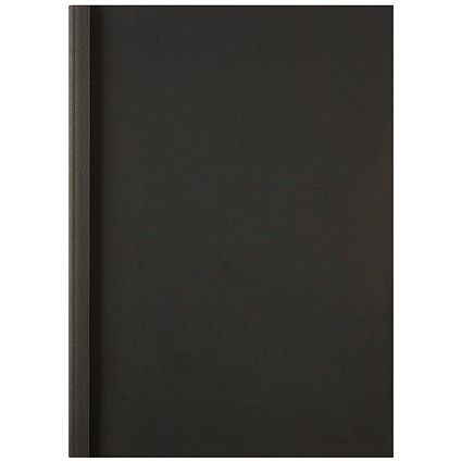GBC LeatherGrain Thermal Binding Covers Black - Pack of 100
