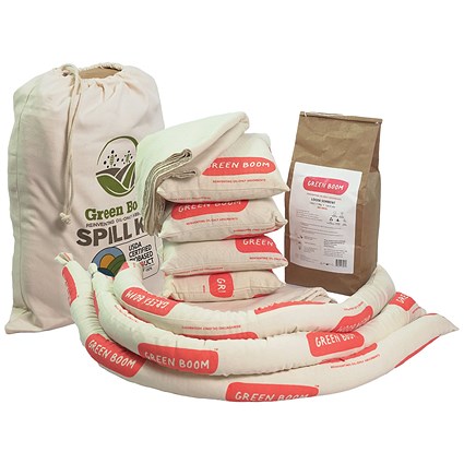 Green Boom Small Spill Kit with Strap Bag SK005S
