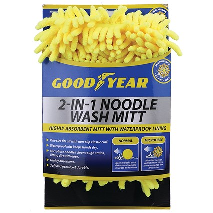 Goodyear 2-in-1 Microfibre Noodle Wash Mitt