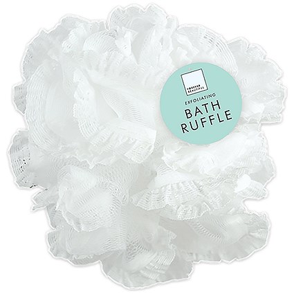 Forever Beautiful Exfoliating Bath Ruffle White Pack of 24